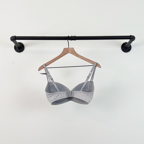 NEW Aerie Real Happy Wireless Push Up Bra in Light Grey - Picture 9 of 10